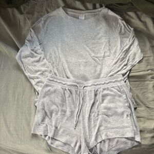 Stars Above Light Gray Women's Pajama Set